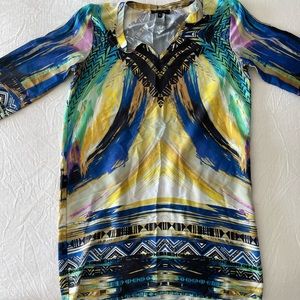 Printed beach cover up